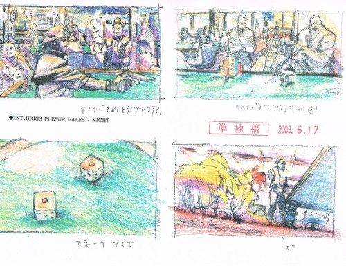 toasticles:  Concept art for the cancelled Escape From New York anime, which was to star Kurt Russell reprising his role as Snake. The film was to be directed by Mitsuru Hongo(Outlaw Star) with animation by Production I.G, and with John Carpenter as