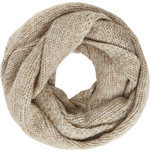 John Lewis Wool Blend Snood, Camel Marl ❤ liked on Polyvore (see more chunky scarves)