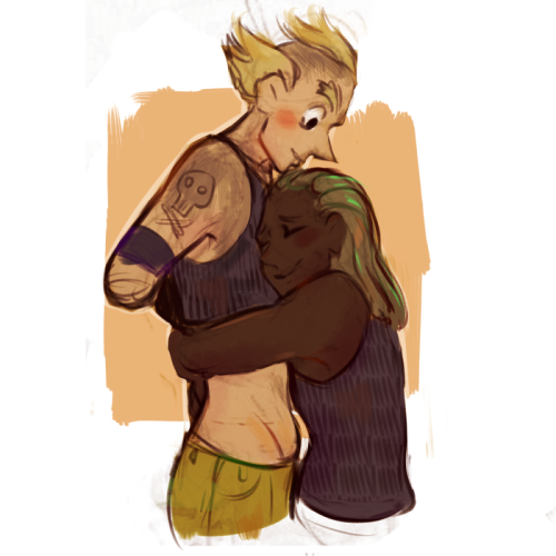 z41d:It’s messy and I said hiatus but I need this out of my system, I love hugs… Also while I 100% a