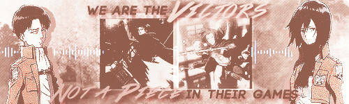  RivaMika Week 2.0 ||Day 7 - Fandom Crossover [☆]  Attack on Hunger Games: They are the tributes sent outside the walls and fight the titans to death. Only this time, the titans will bow down to them as they will be the victors.     