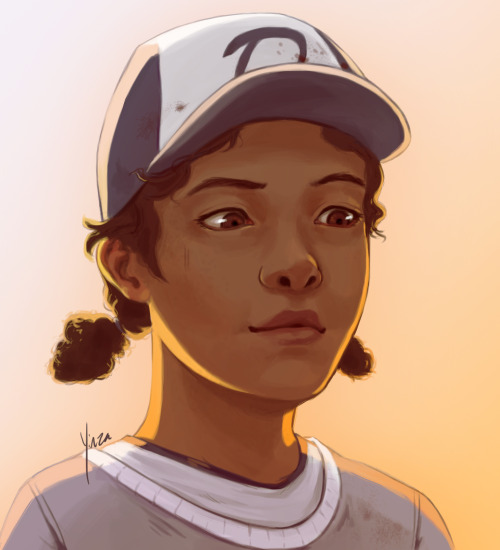 Patreon reward portrait of Clementine from The Walking Dead. Support me on Patreon here.
