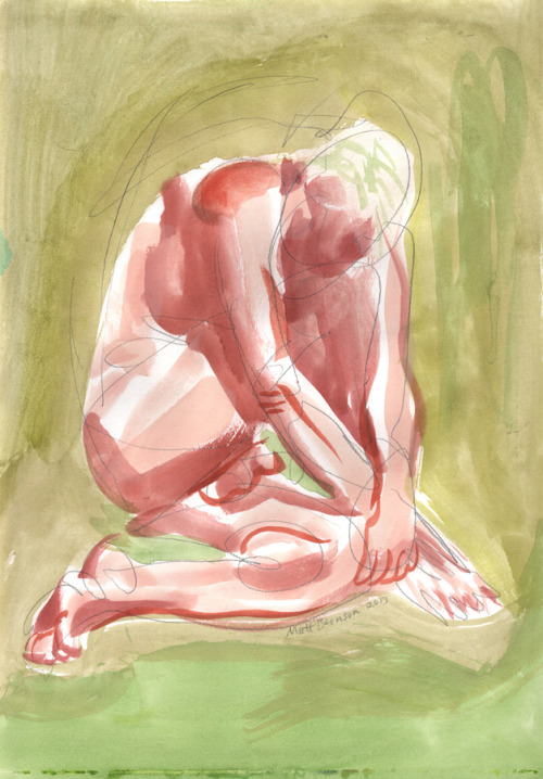  Model: Ed BarronInk and watercolor on paper, A3 size (11.69" × 16.54") 