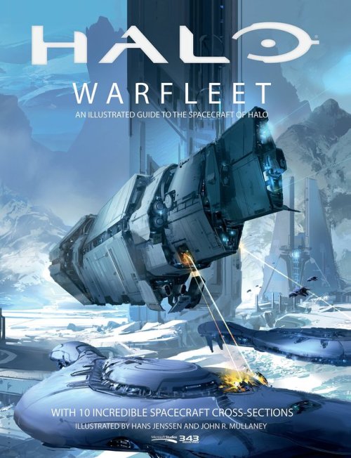 Halo Warfleet book cover.also adding the initial WIP sketch and final cover with text.book available