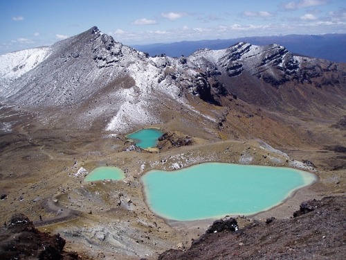 Emerald LakesThese are the Emerald Lakes of New Zealand, located in Tongariro National Park. These p