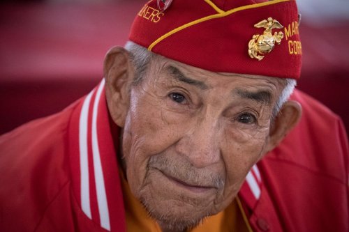 Alfred Newman, a Navajo Code Talker, was among the 400 Navajos who helped defeat the Japanese d