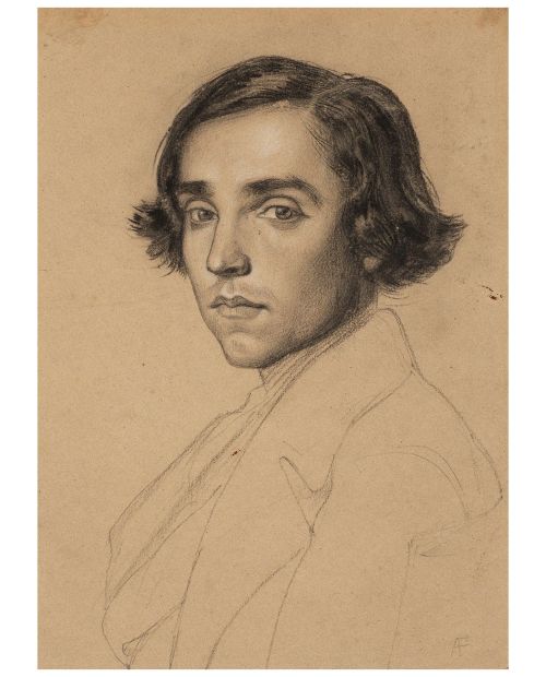 beyond-the-pale:  Anselm Feuerbach (1829-1880) Portrait of a young manChristie’s 