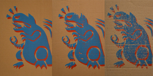 DemegoreSilkscreen Print on Cardboard2011