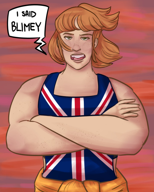 British Kristen/K2 saying "I said Blimey". This is from Fantasy High Junior Year.