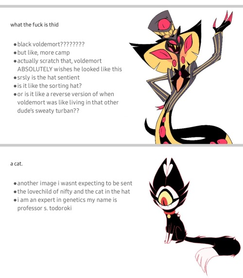 So My Friend Made A PowerPoint On The Hazbin Hotel Main Cast Based Purely Off The Random Screaming They've