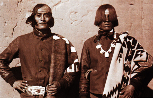 formfollowsfunctionjournal: Patricio Calabaza, left, wears a Navajo blanket, and Rafael Lobato, righ