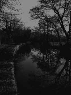 raised-from-the-grave:     ♦ Reflections in the canal at Penkridge | by Aldridge, in a Campervan     ♦ Edited by @raised-from-the-grave   