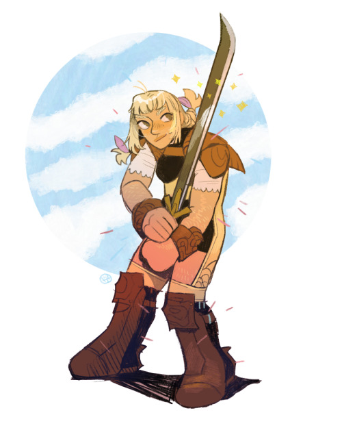 Gave Penelo a claymore and I really just love that for her