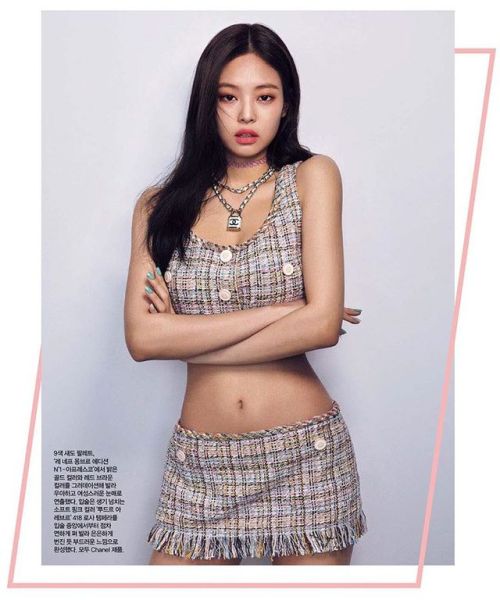Jennie Kim photographed for Harper’s Bazaar Korea January 2018