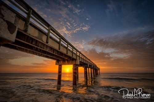 Love a fishing pier at sunrise! (or sunset!) . . #staugustinebeach #florida #sunrise #pier #beach #m