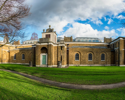 Dulwich Picture Gallery by tonybill 6 shot pano merged in LR. A skewed POV gives an unusual perspect