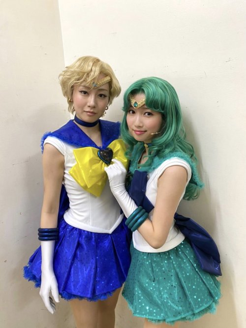 vampiru-chan: landofanimes: Shinjyu Terada and  Ayana Kinoshita as Sailor Uranus and Sailor Neptune