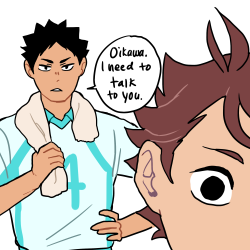 flunflun:The iwaoi I kind of expected after the vs. Karasuno match…The iwaoi that actually kind of happened: