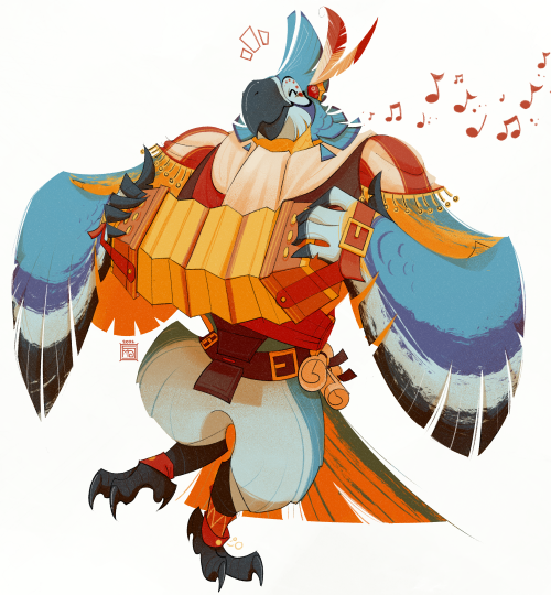 artbinch:bird bard icon