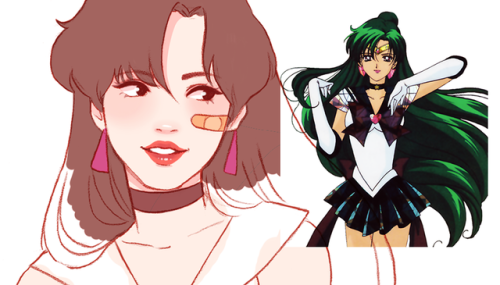 lumpalindaillustrations:Sailor Pluto WIP ✍✨✨