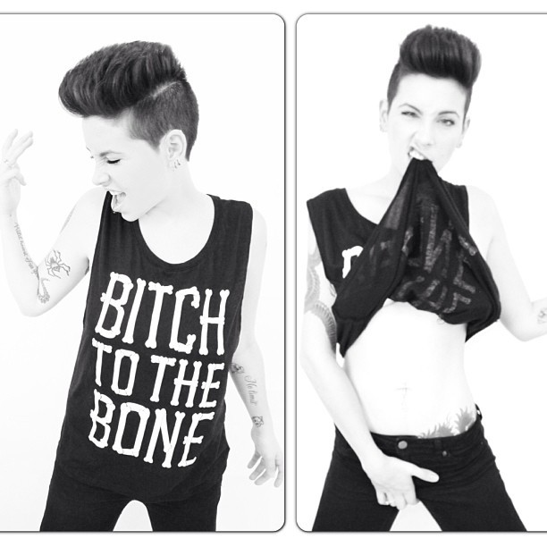 wildlez:  #yesiam #bitchtothebone #lgbt #isabelagasser #androgyne #lesbiantothebone