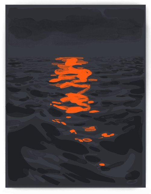 alfonsopuerto: Sea (Dusk) // Christoph Niemann