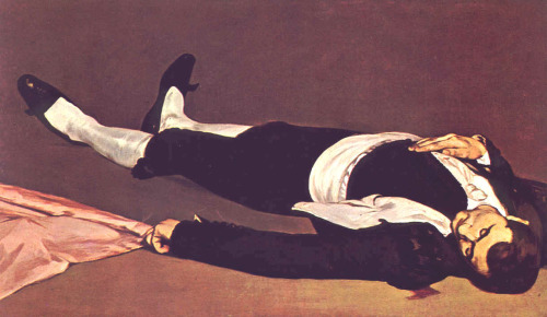 artist-manet: The dead toreador, 1865, Edouard Manet Medium: oil,canvas