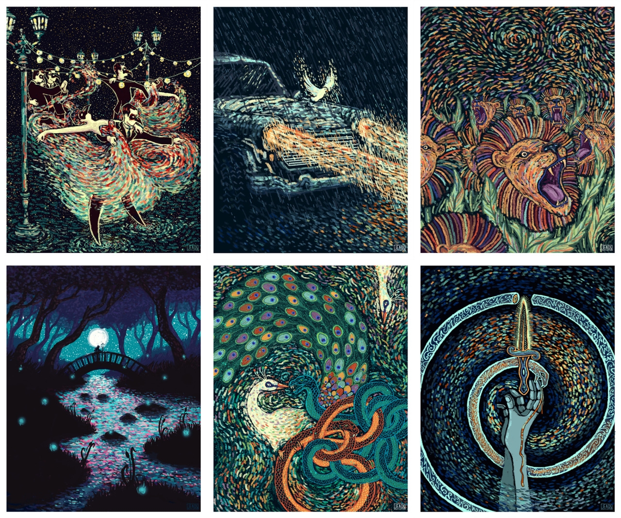 devidsketchbook:  James R Eads: The Prisma Visions Collection. A set of 23 high