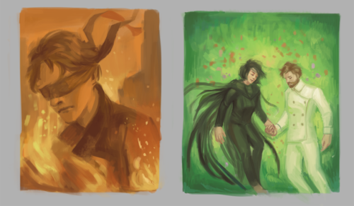 everything-ridiculous:Mini mistborn paint-dump. Because I rarely upload colored fanart.From Left to 