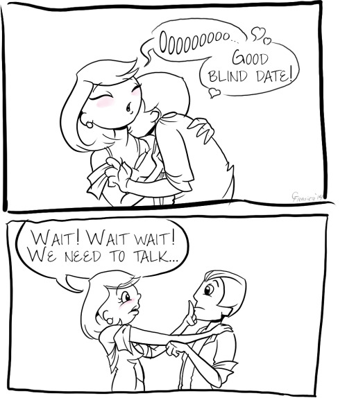rambleonamazon:I literally drew this entire comic just for that last panel…Happy Valentines Day, eve