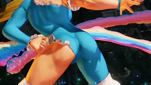 gameswithgreatbutts:  Character: Rainbow Mika (Story Costume) Game: Street Fighter V Click here for more butts 