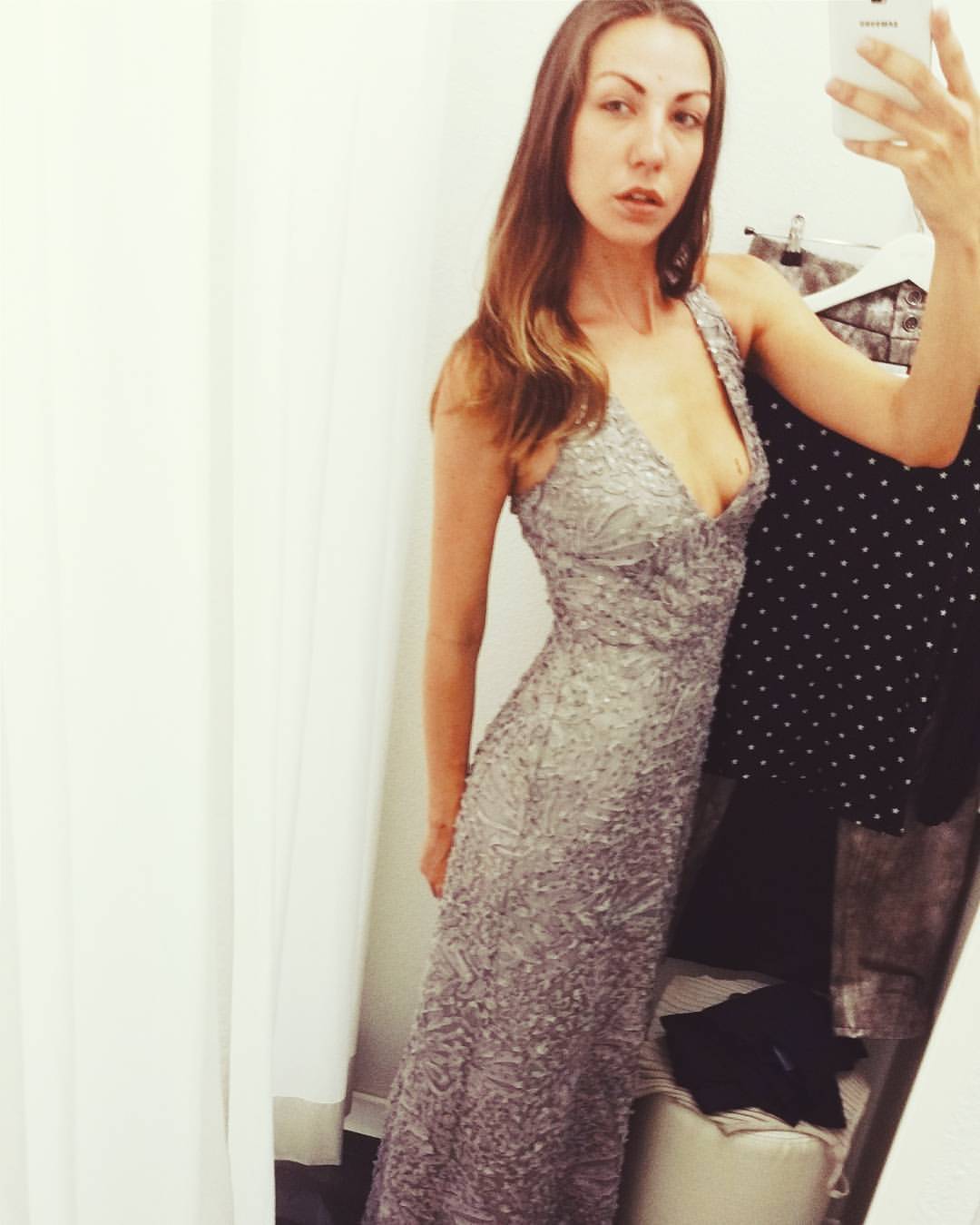 santoemmy:  #fitting for @elkefreytag  In â¤ with this dress!!  #fashion #style