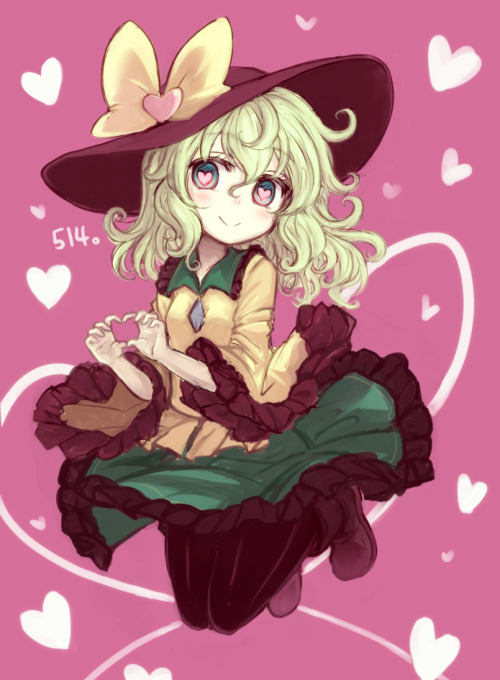touhoupics: May 14 is 5-1-4 which I guess sounds like “Koishi”. Anyway, here’s a b
