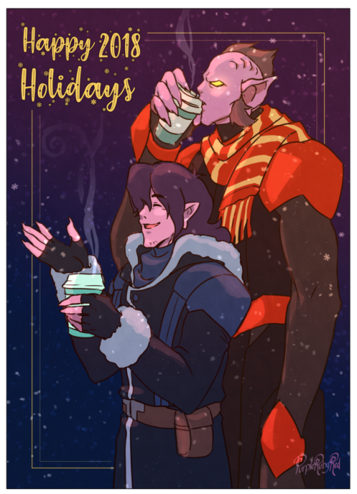 purplerubyred:Happy Holidays all around the world and the universe! Thank you, Galra fam for a wonde