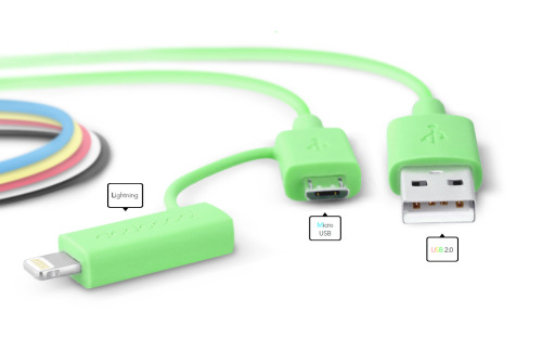 random-and-interesting: Introducing, The dodocool 2-in-1 cable. 2-in-1 cable can work as either ligh