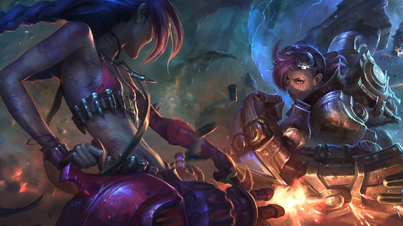 league-of-legends-sexy-girls:  Jinx vs Vi