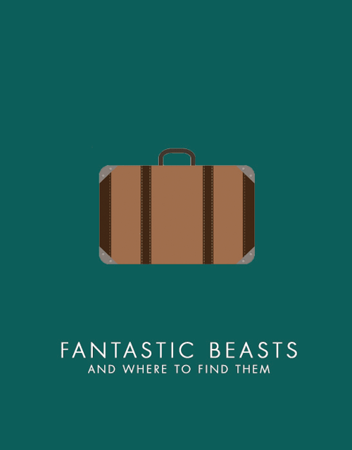 bottleofstardust:Fantastic Beasts and Where to Find Them - Minimalist Posters