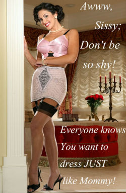 I love it when sissy puts on his pretty little