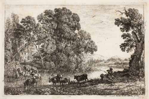 The Cowherd, Claude Lorrain, 1636, Art Institute of Chicago: Prints and DrawingsGift of Mr. and Mrs.