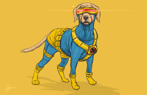 theinturnetexplorer: DOTMU: Dogs of the Marvel Universe 