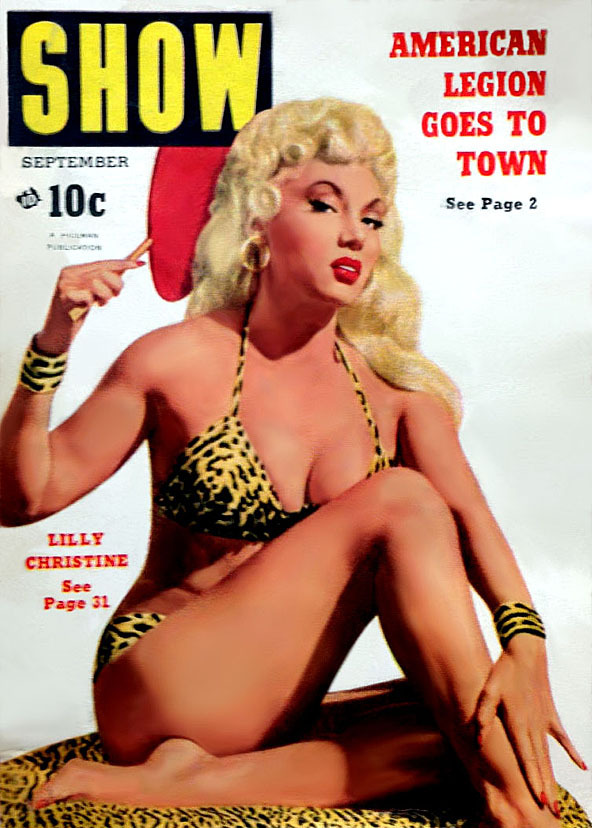 Lilly Christine is featured on the September ‘52 cover of ‘SHOW’; a popular