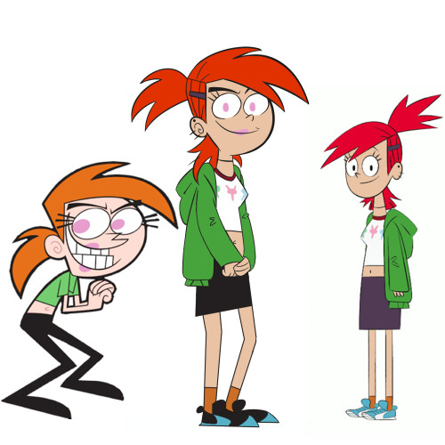 A combination of Frankie from Foster’s Home for Imaginary Friends and Vicky from Fairly Odd Parents. The circle of damnation is nearly complete. Soon the bastard children of /co/ shall become one. Or something. Man I’ve never even seen these