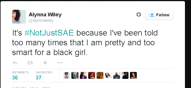 mysharona1987:#NotjustSAE hashtag is a must read.