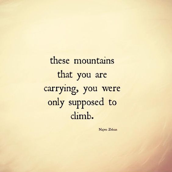 law-of-attraction-central:  These mountains that you are carrying, you were only