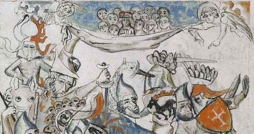 The Battle of Legnica. [x]From Vita beatae Hedwigis (1353).