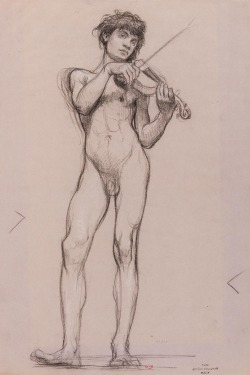 Jules-Élie Delaunay, “Study for Apollo”,
