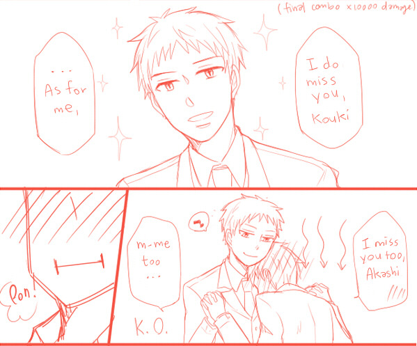 akashihuahua:  From this and this. I can’t believe I actually drew it. ;;; v ;;;