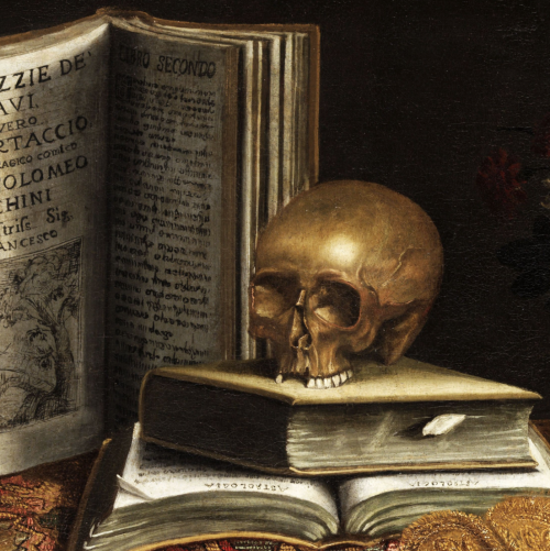 karrova:Vanities Still Life (details) Pier Francesco Cittadini from 17th century school