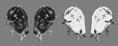 【333】Shuriken earringcategory:earring（ears+earring）contain： female+male2 coloursGame screenshots usi