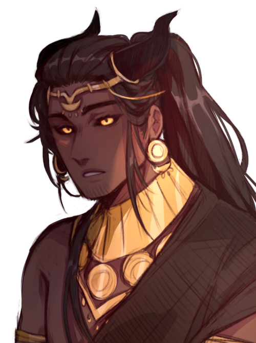 doodle of Sidapa, an npc+ Bayani’s patron from our campaign!