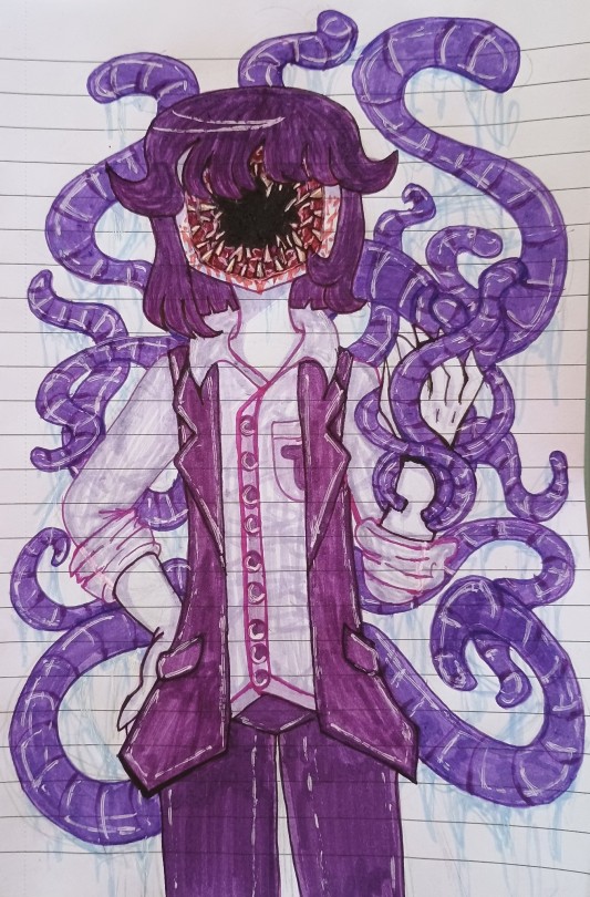 My Pi (from Bfdi) Gijinka In A More Eldritch Horror Sort Of Form (they're A Worm)